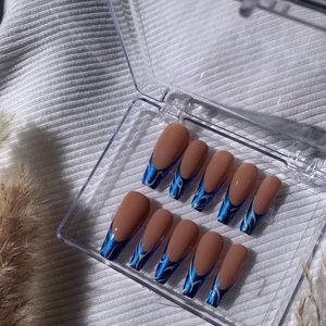 Handmade /press on nails + Free prep included /durable / high quality/ r…
